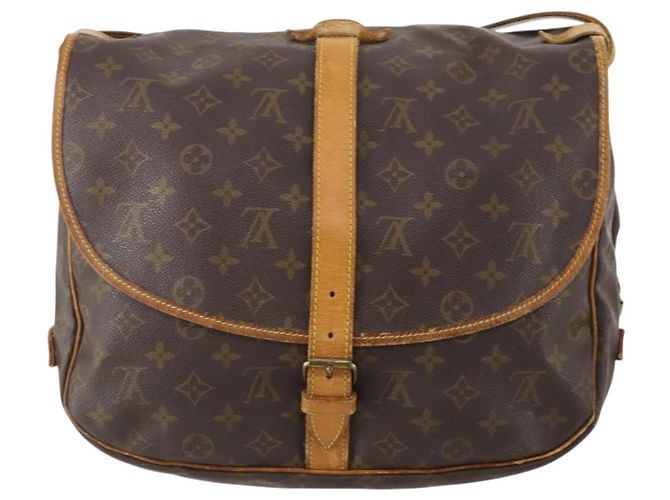 LOUIS VUITTON Borsa a Spalla Monogram Saumur 35 M42254 LV Auth BA12326 Monogramma - vista 2