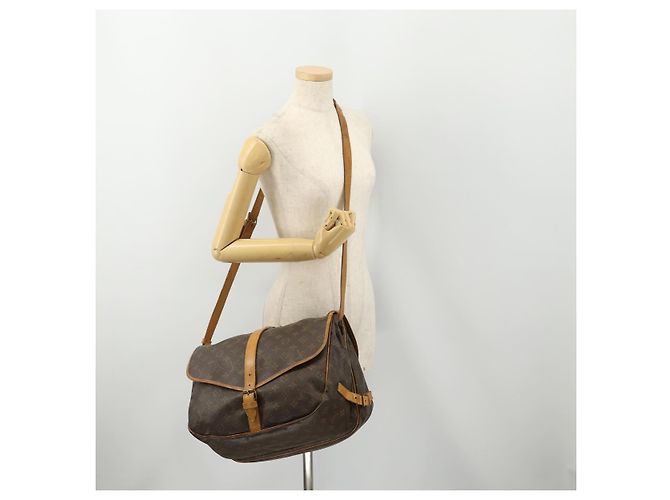 LOUIS VUITTON Borsa a Spalla Monogram Saumur 35 M42254 LV Auth BA12326 Monogramma - vista 28