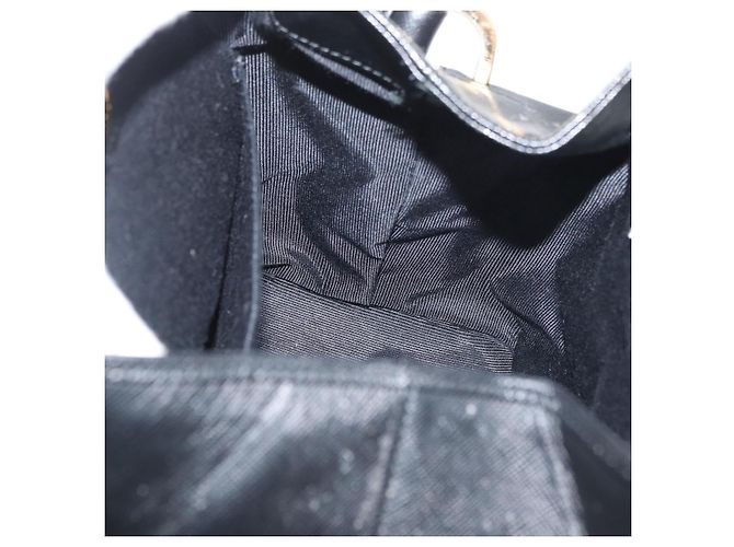 GIVENCHY Handtasche aus Leder Schwarz Gold Auth 180008 Golden - Ansicht 19
