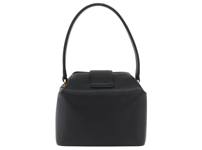 GIVENCHY Handtasche aus Leder Schwarz Gold Auth 180008 Golden - Ansicht 2