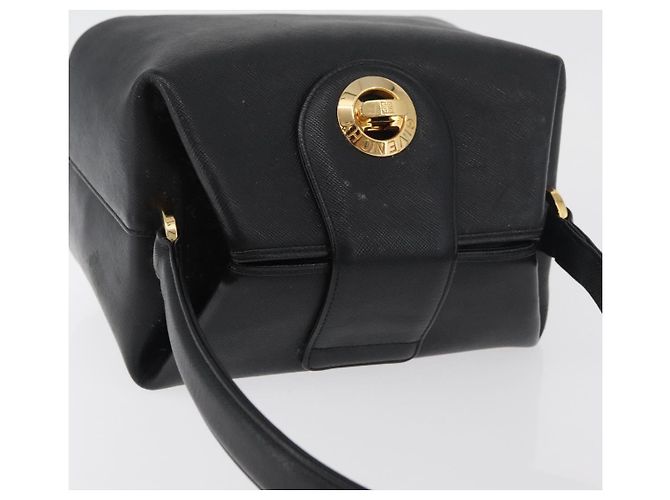 GIVENCHY Handtasche aus Leder Schwarz Gold Auth 180008 Golden - Ansicht 6
