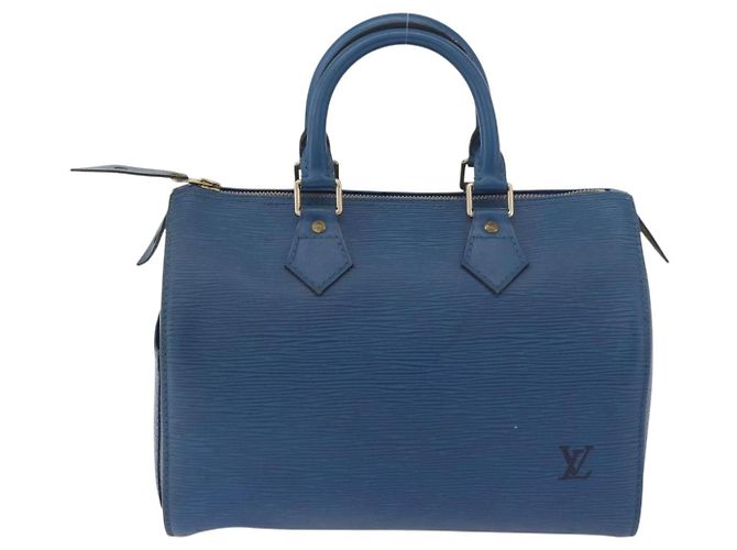 Borsa LOUIS VUITTON Epi Speedy 25 Toledo Blue M43015 LV Auth 179667A - vista 2