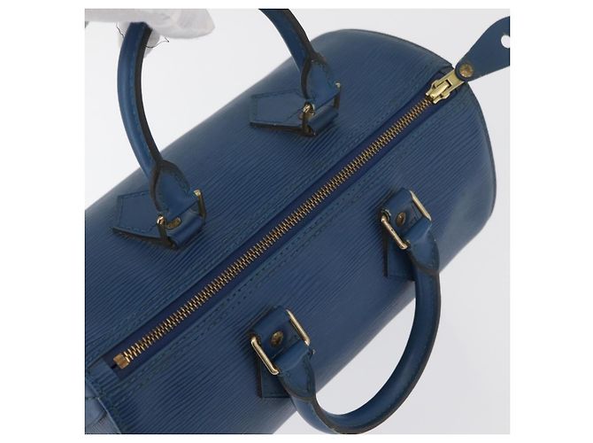 Borsa LOUIS VUITTON Epi Speedy 25 Toledo Blue M43015 LV Auth 179667A - vista 7