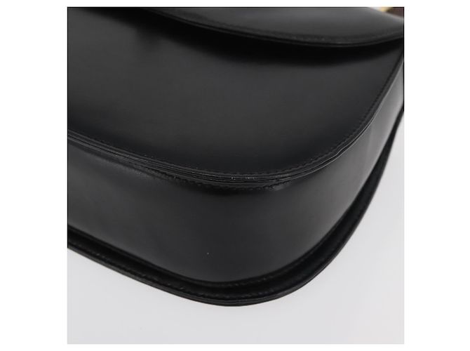 Borsa a mano GUCCI Bamboo in pelle nera e oro 000 1227 0633 Auth 178723V Nero D'oro - vista 15
