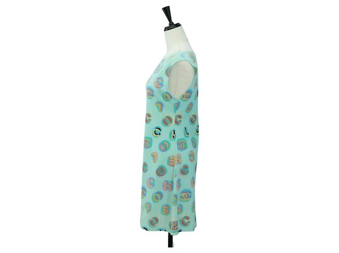CHANEL One Piece Nylon Green CC Auth 179164M Verde - vista 3