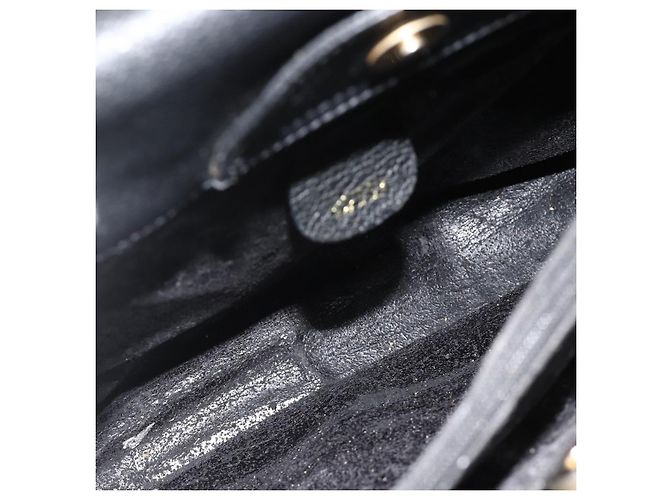 Borsa a mano GUCCI Bamboo in scamosciato nero e oro 002 0260 Auth ep14476 D'oro - vista 10