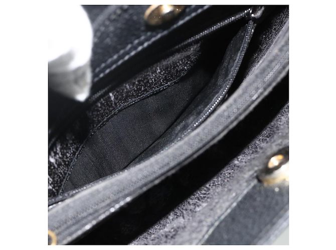 Borsa a mano GUCCI Bamboo in scamosciato nero e oro 002 0260 Auth ep14476 D'oro - vista 11