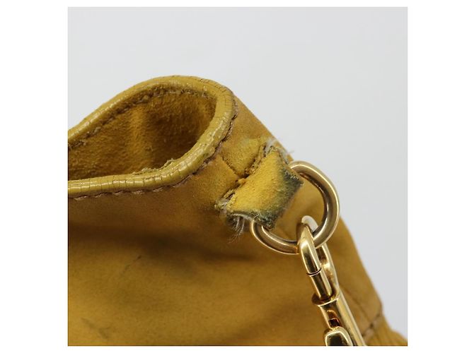 Borsa Miu Miu in scamosciato 2way Oro Giallo Autentica bs34949 D'oro - vista 10