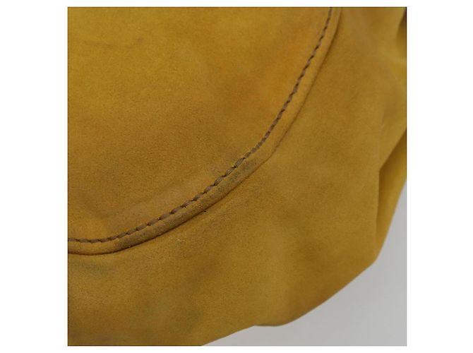 Borsa Miu Miu in scamosciato 2way Oro Giallo Autentica bs34949 D'oro - vista 15