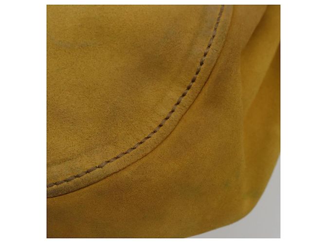 Borsa Miu Miu in scamosciato 2way Oro Giallo Autentica bs34949 D'oro - vista 17