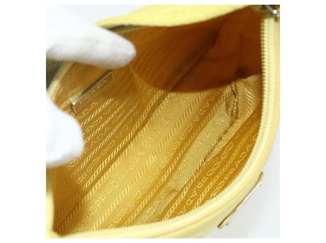 Borsa PRADA Nylon Giallo Giallo Auth ka4300A - vista 11