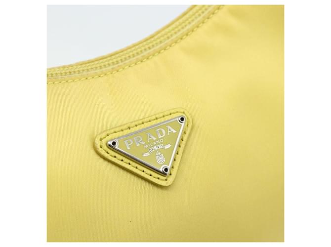Borsa PRADA Nylon Giallo Giallo Auth ka4300A - vista 17