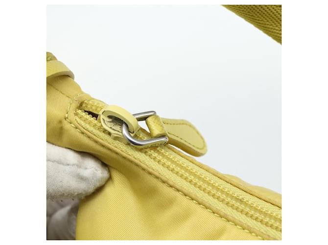Borsa PRADA Nylon Giallo Giallo Auth ka4300A - vista 18