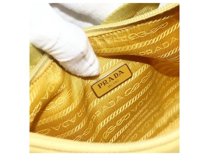 Borsa PRADA Nylon Giallo Giallo Auth ka4300A - vista 19