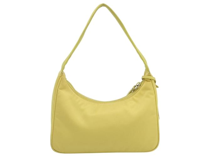 Borsa PRADA Nylon Giallo Giallo Auth ka4300A - vista 2