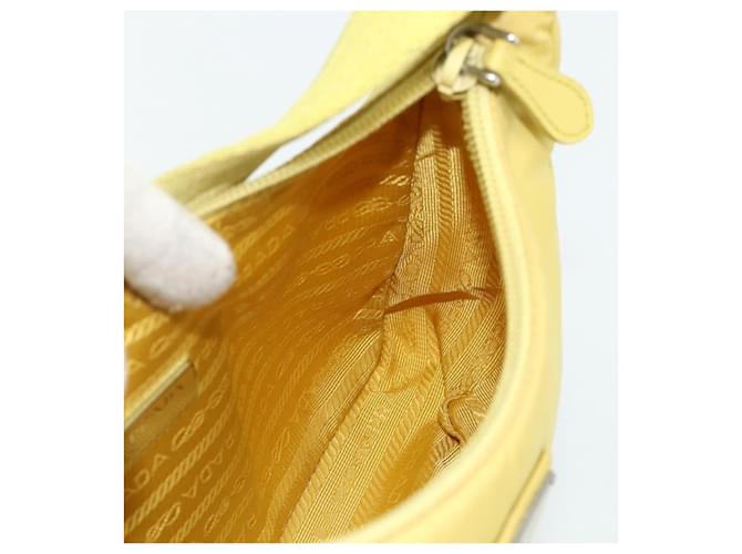 Borsa PRADA Nylon Giallo Giallo Auth ka4300A - vista 20