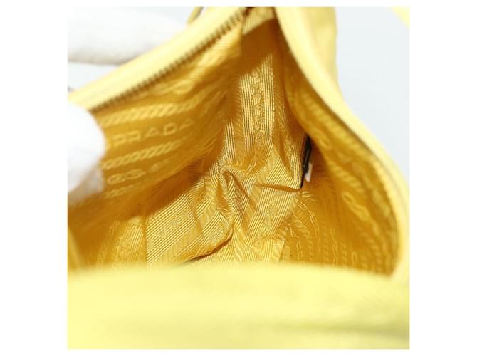 Borsa PRADA Nylon Giallo Giallo Auth ka4300A - vista 21