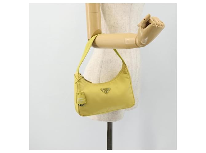 Borsa PRADA Nylon Giallo Giallo Auth ka4300A - vista 22