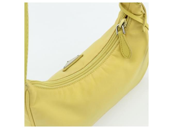 Borsa PRADA Nylon Giallo Giallo Auth ka4300A - vista 6