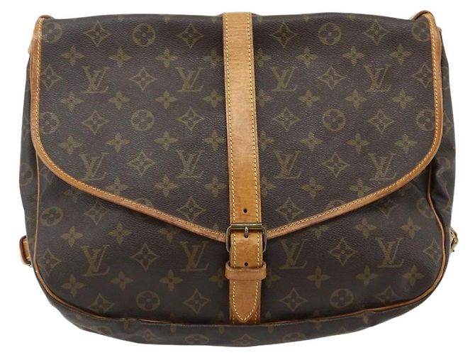 LOUIS VUITTON Borsa a Spalla Monogram Saumur 35 M42254 LV Auth ka4266 Monogramma - vista 13