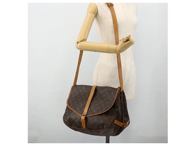 LOUIS VUITTON Borsa a Spalla Monogram Saumur 35 M42254 LV Auth ka4266 Monogramma - vista 27