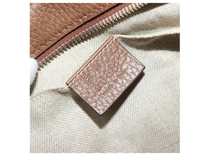 Borsa a Spalla GUCCI GG Canvas Beige Oro 449413 Auth mr2500 D'oro - vista 19