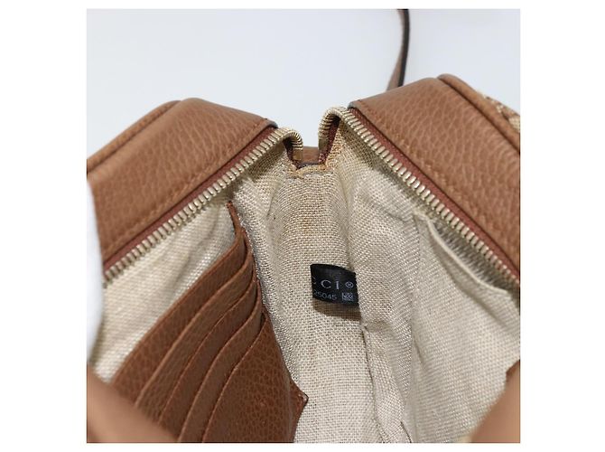 Borsa a Spalla GUCCI GG Canvas Beige Oro 449413 Auth mr2500 D'oro - vista 21
