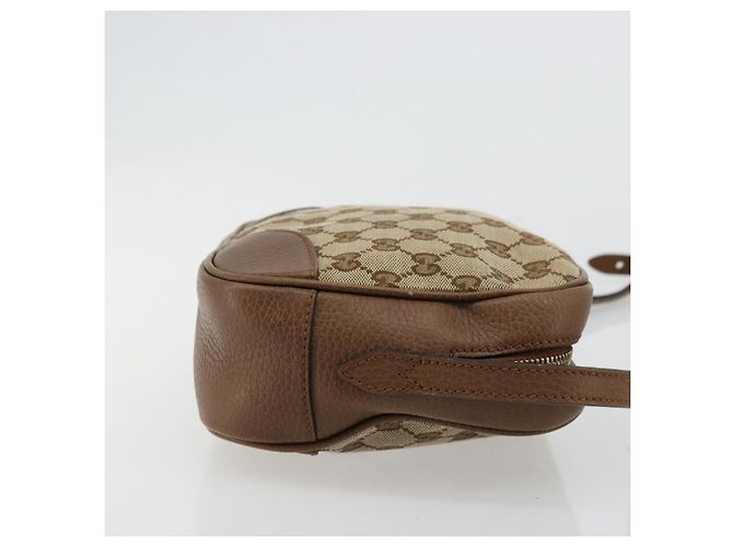 Borsa a Spalla GUCCI GG Canvas Beige Oro 449413 Auth mr2500 D'oro - vista 3