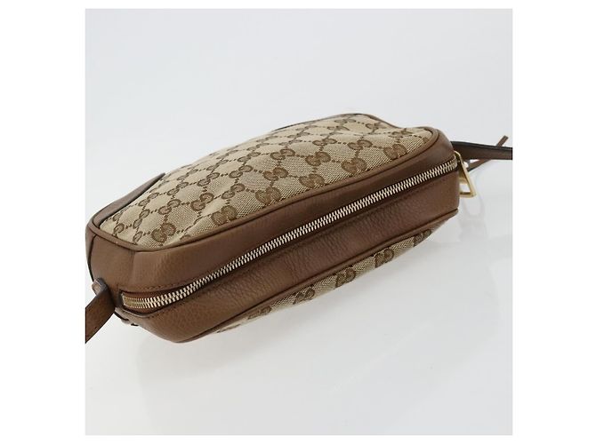 Borsa a Spalla GUCCI GG Canvas Beige Oro 449413 Auth mr2500 D'oro - vista 6