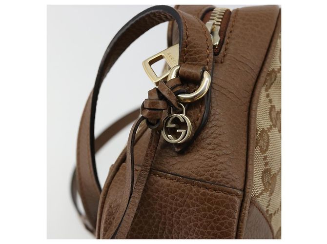 Borsa a Spalla GUCCI GG Canvas Beige Oro 449413 Auth mr2500 D'oro - vista 8