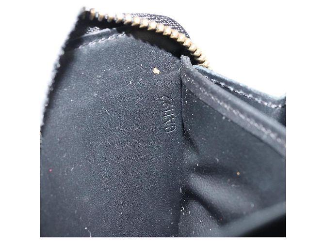 LOUIS VUITTON Vernis Yayoi Kusama Zippy Wallet White Black M91573 Auth bs35097A Nero Bianco - vista 12