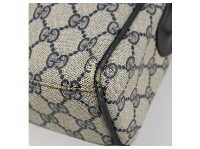Borsa GUCCI GG Supreme Sherry Line PVC Blu Navy Oro 010 378 Auth ep14524 D'oro - vista 15
