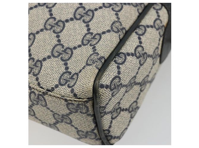 Borsa GUCCI GG Supreme Sherry Line PVC Blu Navy Oro 010 378 Auth ep14524 D'oro - vista 17