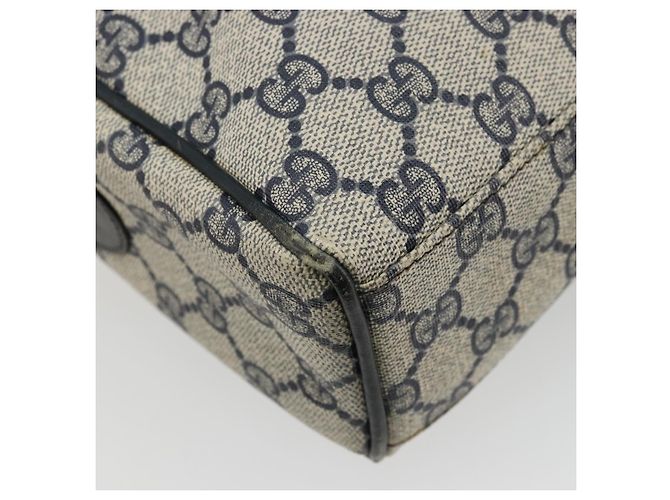 Borsa GUCCI GG Supreme Sherry Line PVC Blu Navy Oro 010 378 Auth ep14524 D'oro - vista 8