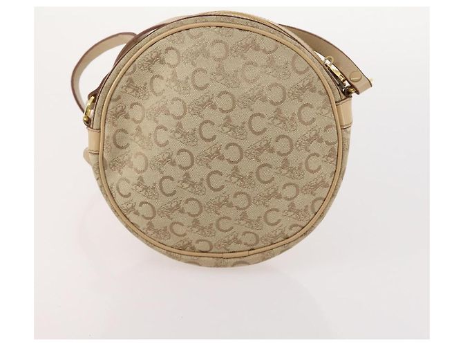 Céline CELINE C Sulky Tasche aus Macadam Canvas PVC Leder 3 Set Beige Weiß Authentisch bs35108 - Ansicht 17