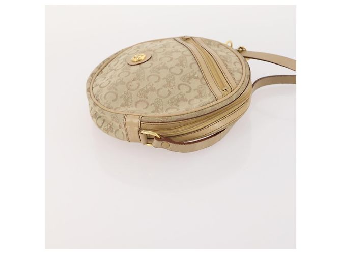 Céline CELINE C Sulky Tasche aus Macadam Canvas PVC Leder 3 Set Beige Weiß Authentisch bs35108 - Ansicht 18