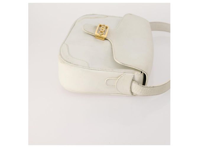 Céline CELINE C Sulky Tasche aus Macadam Canvas PVC Leder 3 Set Beige Weiß Authentisch bs35108 - Ansicht 4