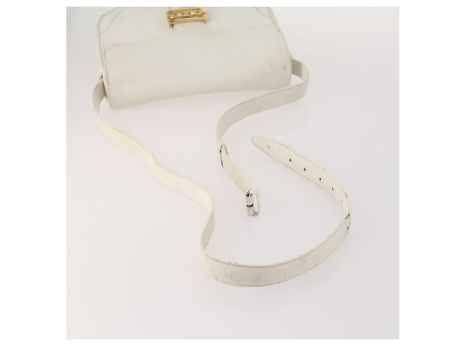 Céline CELINE C Sulky Tasche aus Macadam Canvas PVC Leder 3 Set Beige Weiß Authentisch bs35108 - Ansicht 5
