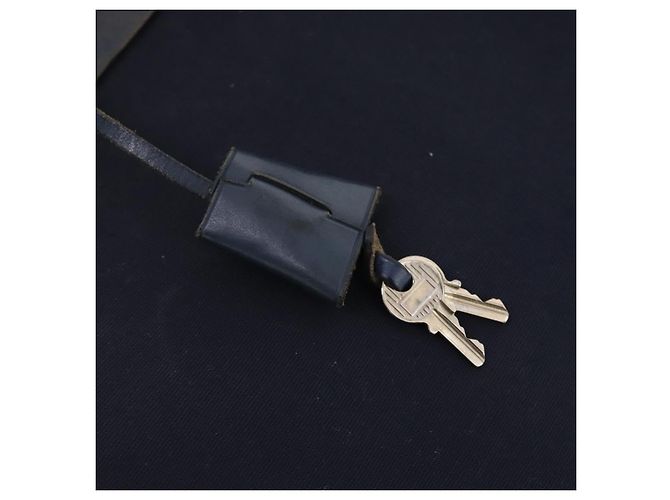 Hermès HERMES Her Line Herbag Ad Backpack Canvas Navy Silver Auth ep14037 Argento Blu navy - vista 20