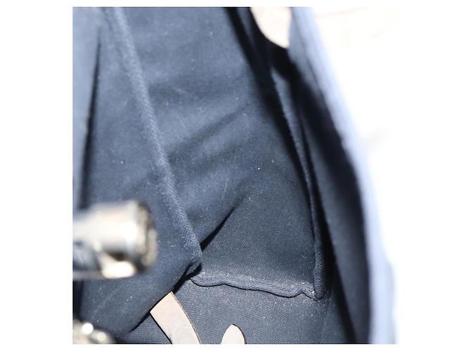 Hermès HERMES Her Line Herbag Ad Backpack Canvas Navy Silver Auth ep14037 Argento Blu navy - vista 22