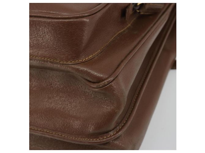 Borsa GUCCI in pelle 2way Marrone Oro 015 904 3681 Auth 177152 D'oro - vista 10