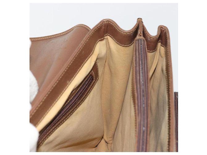 Borsa GUCCI in pelle 2way Marrone Oro 015 904 3681 Auth 177152 D'oro - vista 22