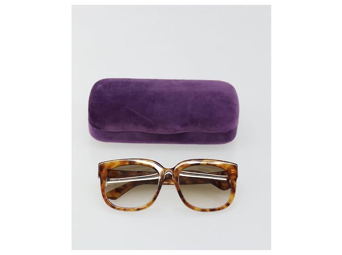 Gafas de sol GUCCI de plástico Marrón GG0361S Auth hk3698 Castaño - vista 12