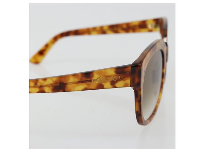 Gafas de sol GUCCI de plástico Marrón GG0361S Auth hk3698 Castaño - vista 7