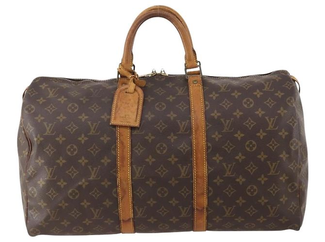 LOUIS VUITTON Monogram Keepall 50 Boston Tasche M41426 LV Auth 152781 Monogramm - Ansicht 13