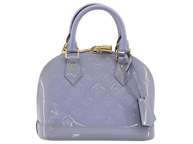 LOUIS VUITTON Borsa Alma BB Monogram Vernis 2way Purple Lila M90103 Auth mr2420A Porpora - vista 13