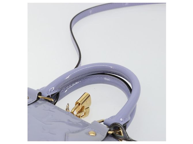 LOUIS VUITTON Borsa Alma BB Monogram Vernis 2way Purple Lila M90103 Auth mr2420A Porpora - vista 14