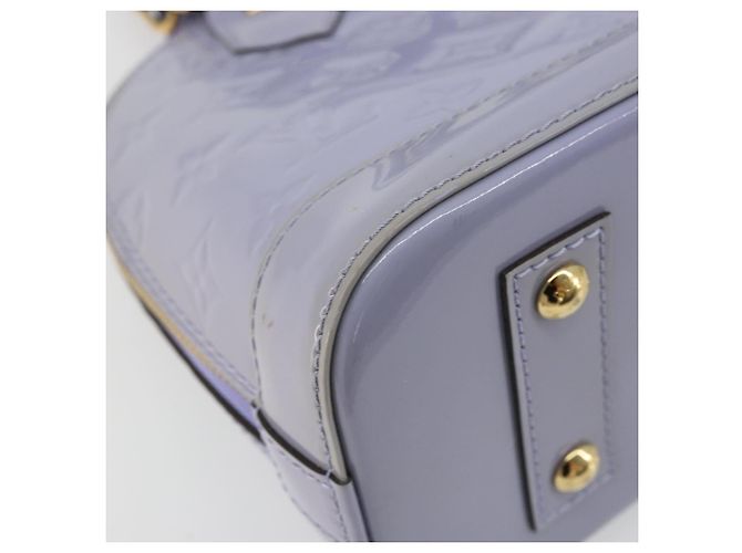 LOUIS VUITTON Borsa Alma BB Monogram Vernis 2way Purple Lila M90103 Auth mr2420A Porpora - vista 16