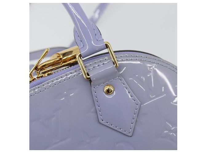 LOUIS VUITTON Borsa Alma BB Monogram Vernis 2way Purple Lila M90103 Auth mr2420A Porpora - vista 19