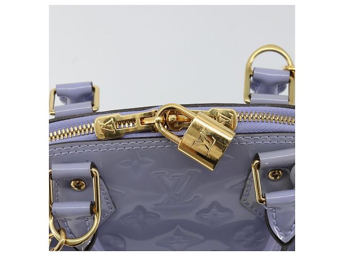 LOUIS VUITTON Borsa Alma BB Monogram Vernis 2way Purple Lila M90103 Auth mr2420A Porpora - vista 20